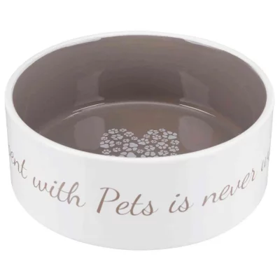 TRIXIE  Ceramic With Heart 20 Cm Bowl Marron 1.4 L