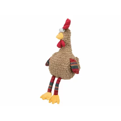 TRIXIE  - Coq avec son original, en peluche 60 cm