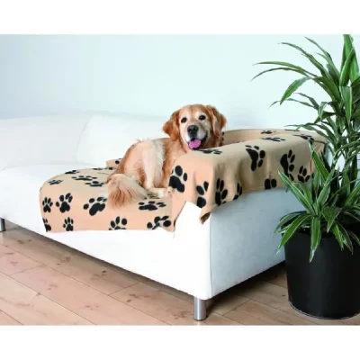 TRIXIE  Couverture Doubl&eacute;e Barney Beige 150 &times; 100 cm pour Chien