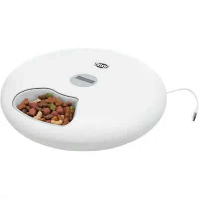 TRIXIE  Distributeur automatique de nourriture TX5+1 Blanc