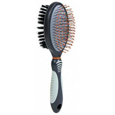 TRIXIE  Double Sided Brush 5x19 Cm Argent&eacute;