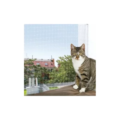 TRIXIE  Filet de Protection Transparent pour Chat, 6 &times; 3 m
