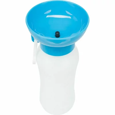 TRIXIE  - Gourde avec gamelle pour Boire pour Chiens Couleur al&eacute;atoire