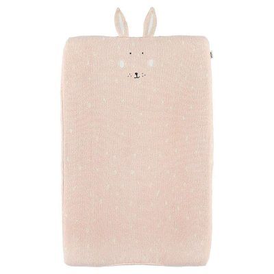 TRIXIE  housse de matelas &agrave; langer Mrs. Rabbit70 x 45 cm coton rose