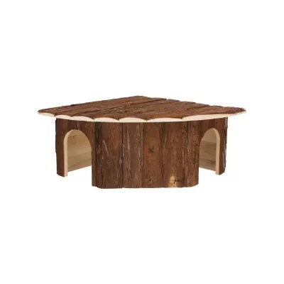 TRIXIE  Jesper 62044 Abri d'angle 2 Sorties en Bois d'&eacute;corce 1328,9 g