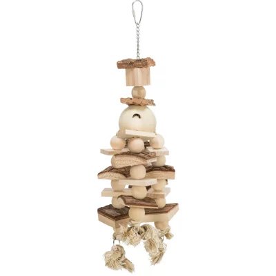 TRIXIE  Jouet en Bois avec Corde, 35&nbsp;cm