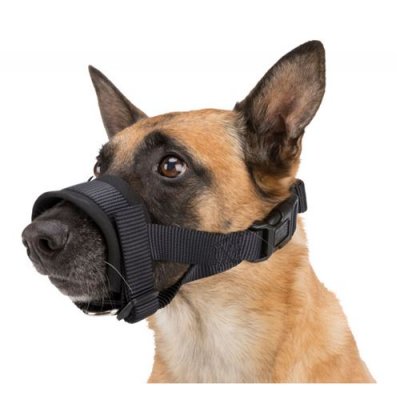 TRIXIE  Museli&egrave;re &agrave; ruban en nylon, dressage, XL-XXL, noire, chien