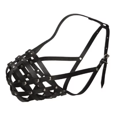 JULIUS K 9 Trixie Museliere Julius-k9 - Peau De Buffle - S-m - Noir - Pour Chien 