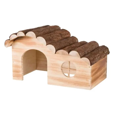 TRIXIE  Natural Living Maison Hanna en Bois flamm&eacute; Souris et Hamsters
