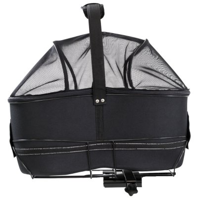 TRIXIE  Panier arri&egrave;re de v&eacute;lo pour animaux compagnie 29x49x60 cm Noir