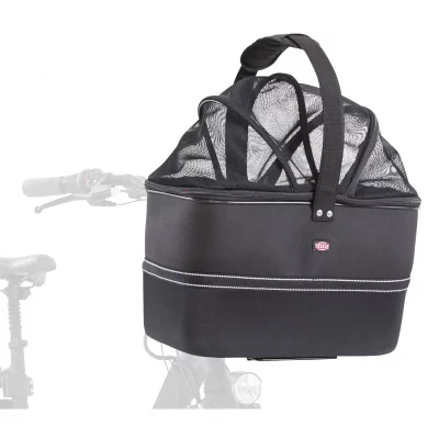 TRIXIE  Panier Avant De V&eacute;lo Pour Animaux De Compagnie 41x47x29 Cm Noir