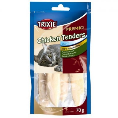 TRIXIE  Premio Chicken Tenders Pure Viande de Poulet pour Chat 70 grs
