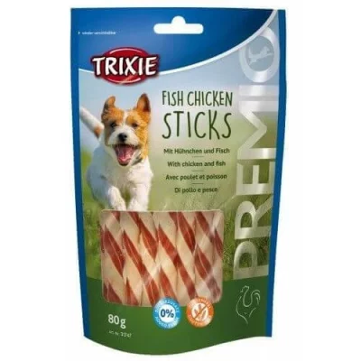 TRIXIE  PREMIO Sticks aux poulet et poisson - 80 g - Pour chien