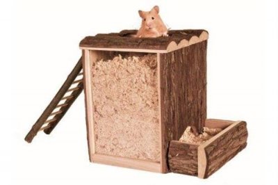 GENERIQUE Trixie Rodents Burrow Tower 25x24x20 Cm Marron