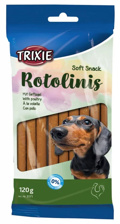  Trixie Rotolinis Poultry Soft Snacks 12 Units Marron