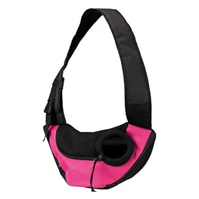TRIXIE  Sac Frontal Sling - 50 x 25 x 18 cm - Rose et Noir - pour Chien