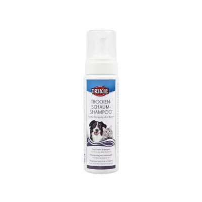 TRIXIE  Shampooing Mousse S&egrave;che pour Chien 230&nbsp;ml, Lot de 1