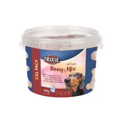 TRIXIE  Soft Snack Bony Mix XXL Lot pour Chien, 1,8 kg pour Chien