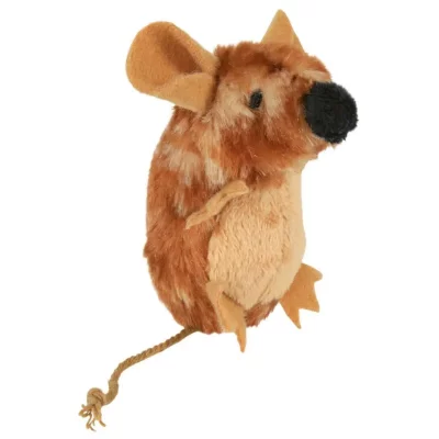 TRIXIE  Souris en Peluche avec Son, 8&nbsp;cm