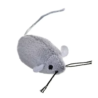 TRIXIE  Souris en Peluche pour Chat, Gris, 5&nbsp;cm, Lot de 12
