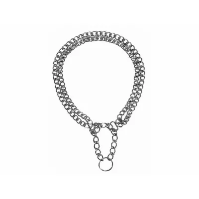 TRIXIE  Training 2 Rows Reduces Tension 2.5 Mm Collar Argent&eacute; 50 cm