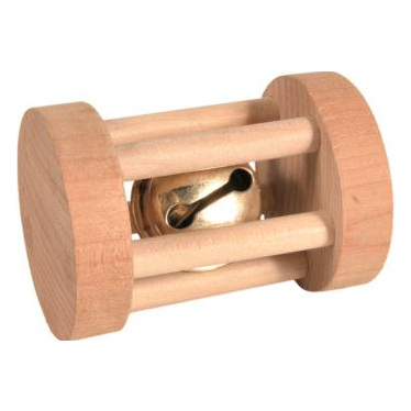 TRIXIE  Wooden Playing Roll &Oslash;3.5 X 5 Cm Beige