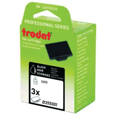 TRODAT  Encre &agrave; tampon recharges 6/50 Rouge Blister de 3