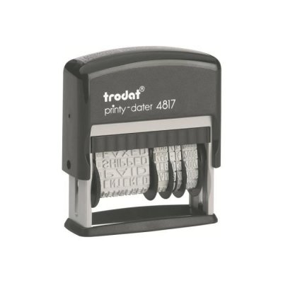 GENERIQUE Trodat wortbandstempel printy dater 4817, mit datum, schwarz 