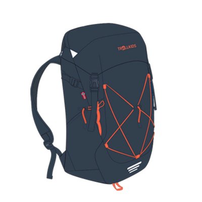 TROLLKIDS  Fjell Trekker - Sac &agrave; dos randonn&eacute;e enfant Navy 15 L