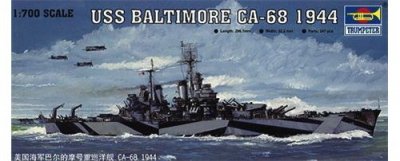 TRUMPETER Trompette 05725&nbsp;Mod&egrave;le kit Bateau USS Baltimore 68&nbsp;1944