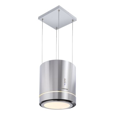 KLARSTEIN Tron Ambience Hotte aspirante en &icirc;lot &oslash; 38 cm Mode recirculation 540 m&sup3;/h led - inox