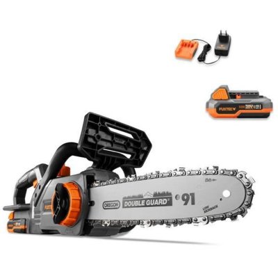 FUXTEC Tron&ccedil;onneuse &agrave; batterie 20V  FX-E1KS20 - Set avec batterie 2Ah et chargeur 1A