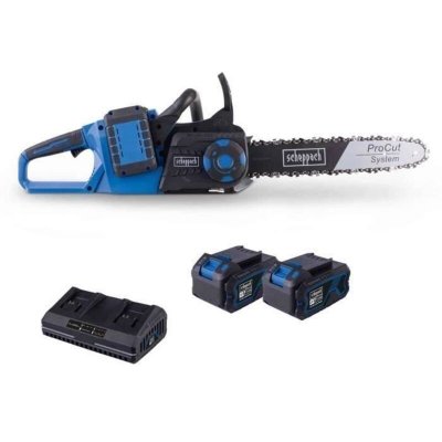SCHEPPACH Tron&ccedil;onneuse sans fil  BC-CS355Duo-X - 33,5 cm - 2x4Ah et chargeur double
