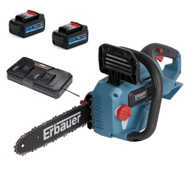ERBAUER Tron&ccedil;onneuse sur batterie  ECSG18-Li 18V guide 30 cm (avec 2 batteries et chargeur)