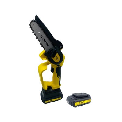 NEMURA Tron&ccedil;onneuse sur batterie - - Mini Tron&ccedil;onneuse 20V - Coupe de 15cm - Batteries 2Ah