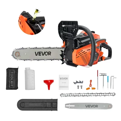VEVOR Tron&ccedil;onneuse Thermique 35,5cm 40cc 1,3KW Pour Coupe de Bois D&eacute;frichement