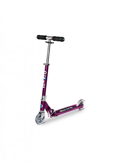 MICRO Trottinette&nbsp;2 roues ultra l&eacute;g&egrave;re & compacte violet