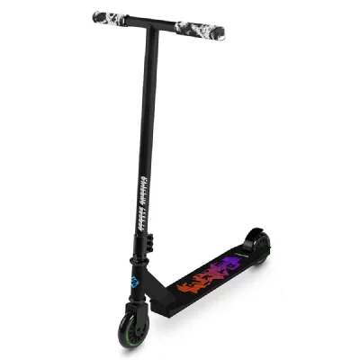 STREET SURFING Trottinette Acrobatique Enfant Trickster Black Gum 100 mm