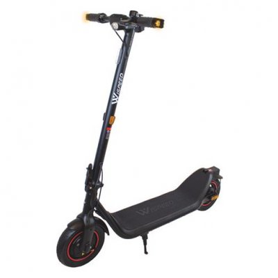 WISPEED Trottinette C10-55 Max 15,6Ah 36V 10'''' Noir 350W nominal - Rim rouge