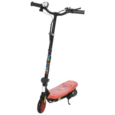 HOMCOM Trottinette &eacute;lectrique 120 W pliable pour enfant 7-14 ans 12 Km/h max. autonomie 10 Km max. rouge 