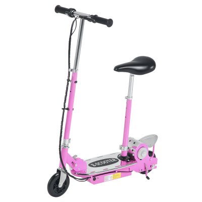 HOMCOM Trottinette &eacute;lectrique avec selle pour enfants