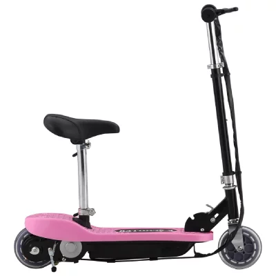 VIDAXL Trottinette &eacute;lectrique avec si&egrave;ge 120 W Rose