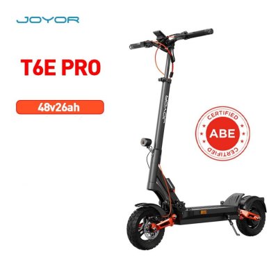 JOYOR Trottinette &Eacute;lectrique  T6E PRO Certification ABE - 500W 48V26AH - Noir