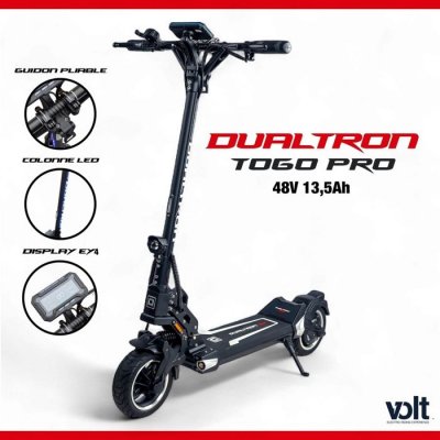 MINIMOTORS Trottinette &eacute;lectrique  Dualtron Togo Pro 760 W Noir