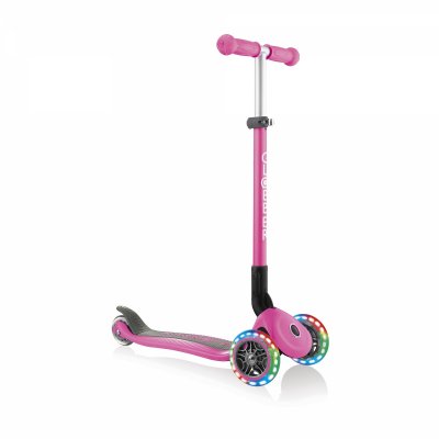 GLOBBER Trottinette pliable Roues lumineuses - Rose