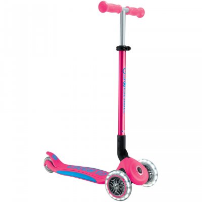 GLOBBER Trottinette Primo Pliable Plus Lights Rose