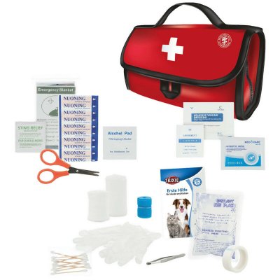 TRIXIE Trousse d'urgence - Set premiers soins Premium pour chiens et chats