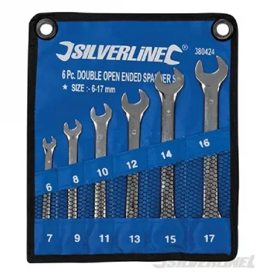 SILVERLINE Trousse de 6 cl&eacute;s &agrave; fourche doubles 