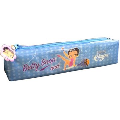 TROP Trousse en pvc bleu betty boop