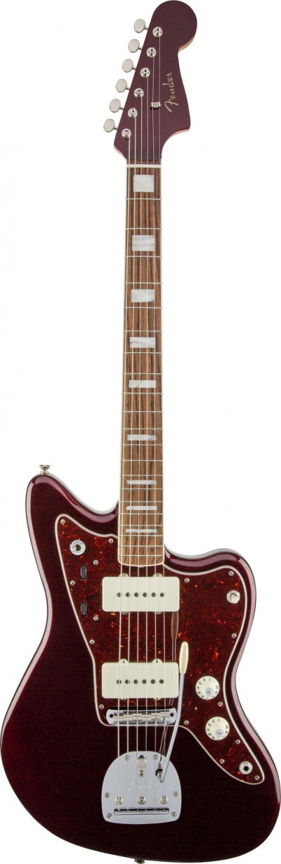 FENDER Troy Van Leeuwen Jazzmaster - Bound touche palissandre - Oxblood (+ &eacute;tui)